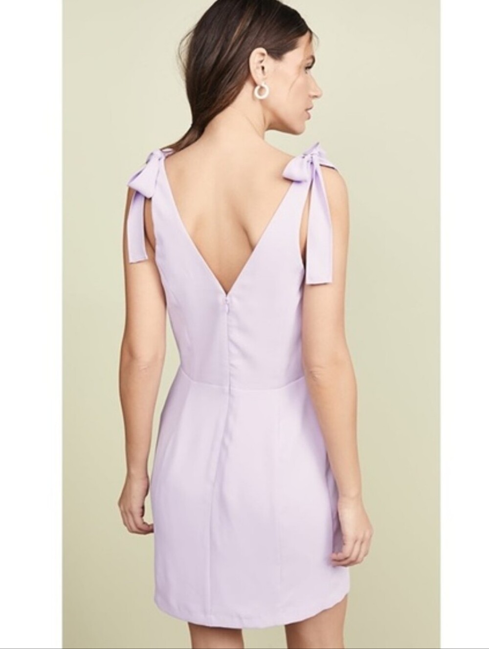 Amanda Uprichard Women's Lavender Purple Allora Mini Dress Sz L - Picture 3 of 11